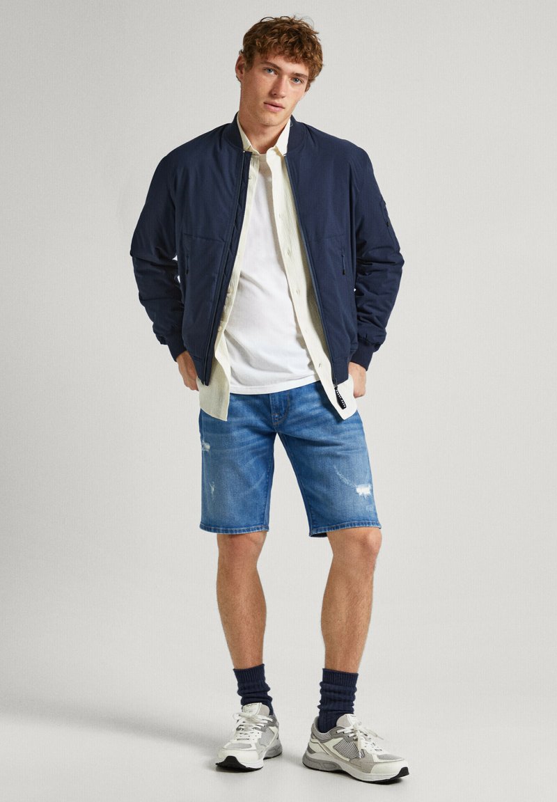 Pepe Jeans Jeansshort blauw denim/bluedenim Pepe Jeans Jeansshort blauw denim/bluedenim