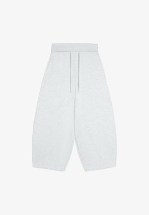 Bershka, FOLD-OVER WAIST TROUSERS - Træningsbukser - dark grey