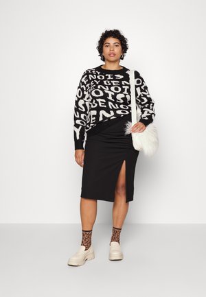 Noisy May Curve NMNOISE O NECK - Svetrík - black