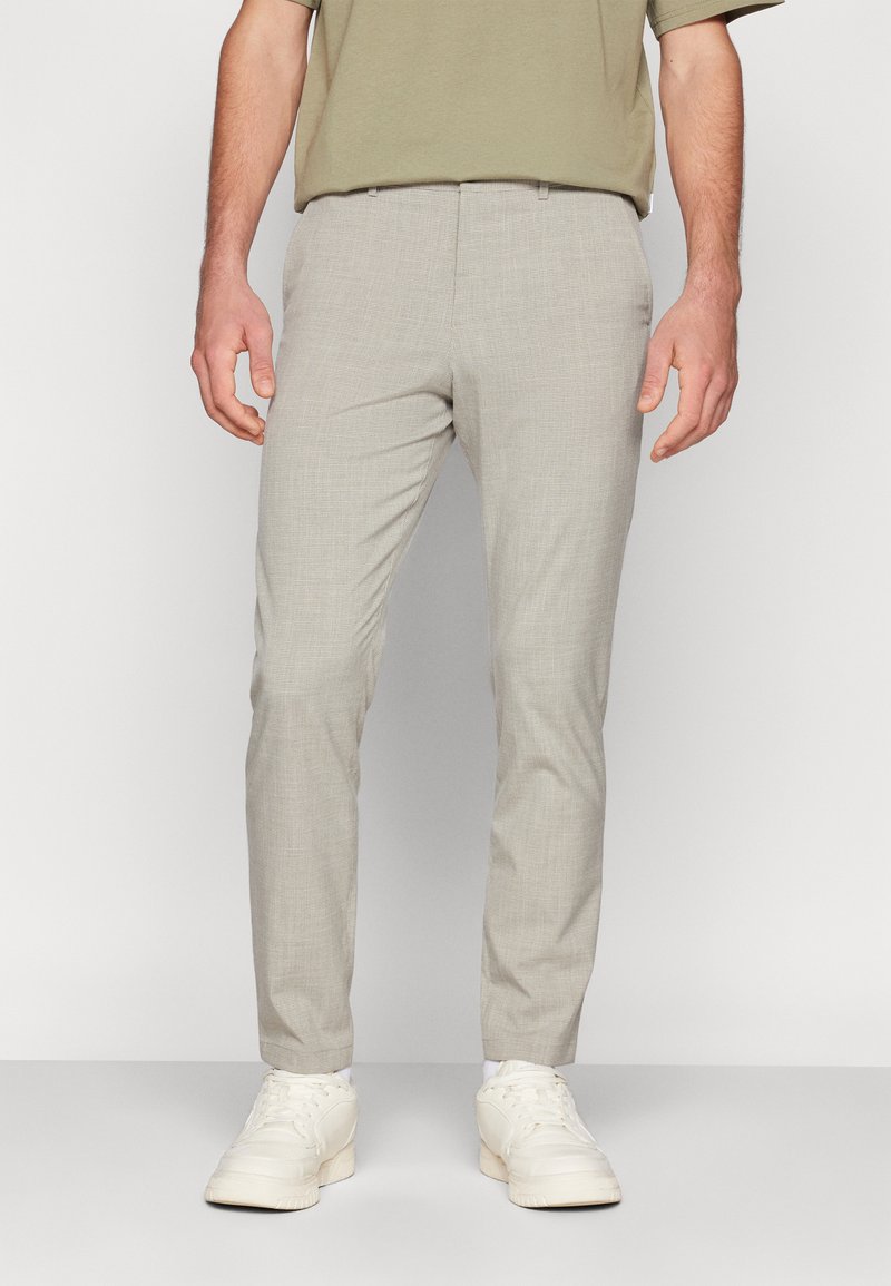 Selected Homme SLHSLIM ROBERT PANTS - Chino hlače - sand pattern/houndstooth