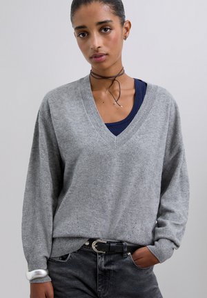 Scalpers SCMER V - Pullover - grey melange