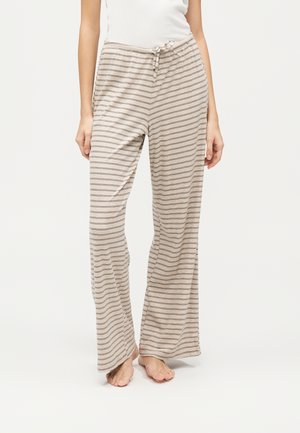 Hunkemöller, PANT STRIPE - Bas de pyjama - oatmeal melee