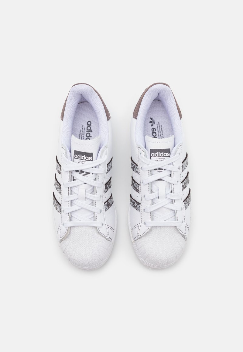 adidas superstar white blue gold