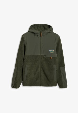 4F, 4F POLAR SHERPA REGULAR Z KAPTUREM MĘSKI - Fleecejas - khaki