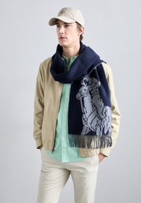 SCARF OBLONG UNISEX - Sciarpa - navy/ grey