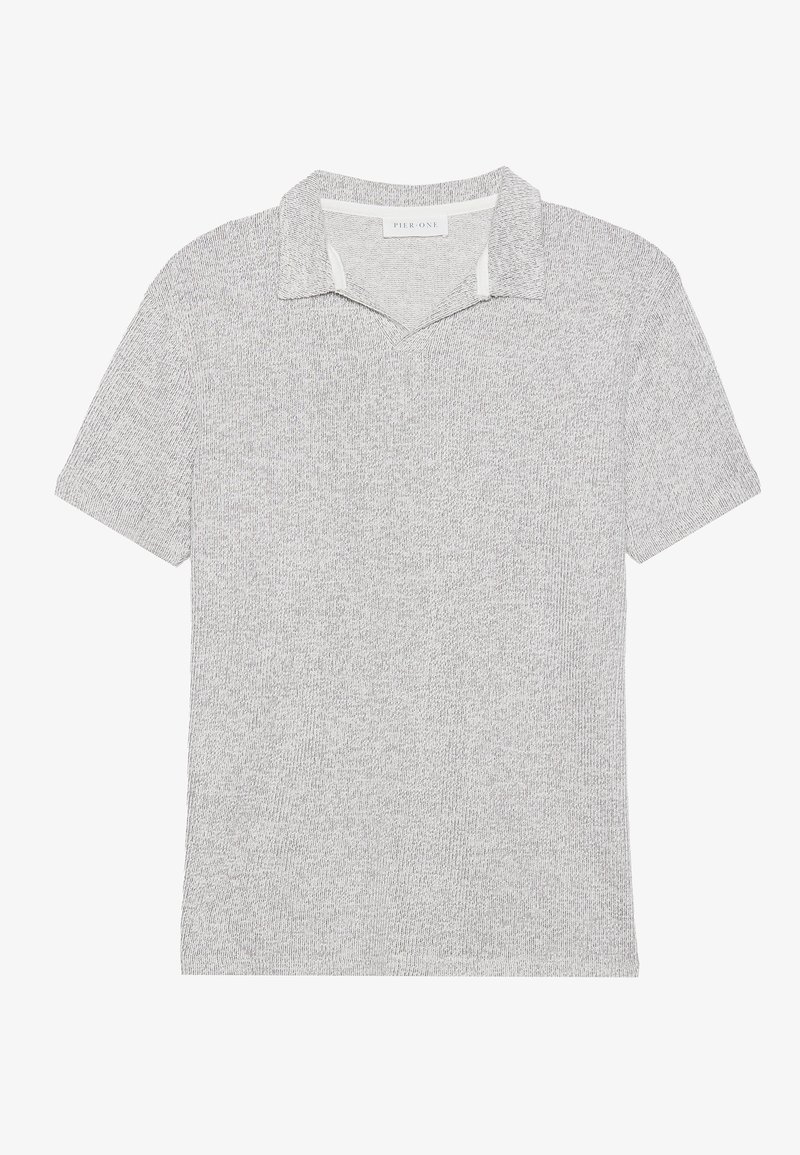Pier One Poloshirt lichtgrijs gemêleerd Pier One Poloshirt lichtgrijs gemêleerd