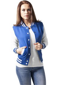 Urban Classics LADIES 2-TONE COLLEGE SWEATJACKET - Bomber bunda - royal/white