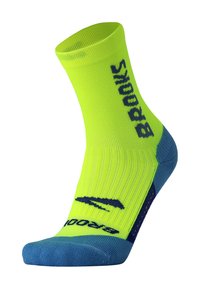 Brooks GHOST CREW - Sporta zeķes - neon yellow br crew