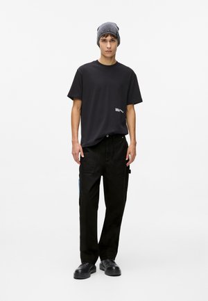 Nohavice - washed blue-black