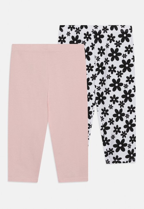 Friboo 2 PACK 3/4 LENGTH LEGGINGS UNISEX - Leggings - Pantaloni - light pink/white