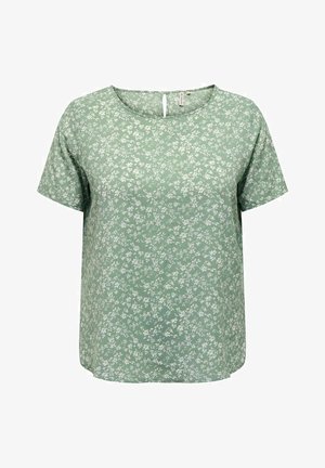 ONLY Carmakoma CARVICA LIFE - Blouse - light green white