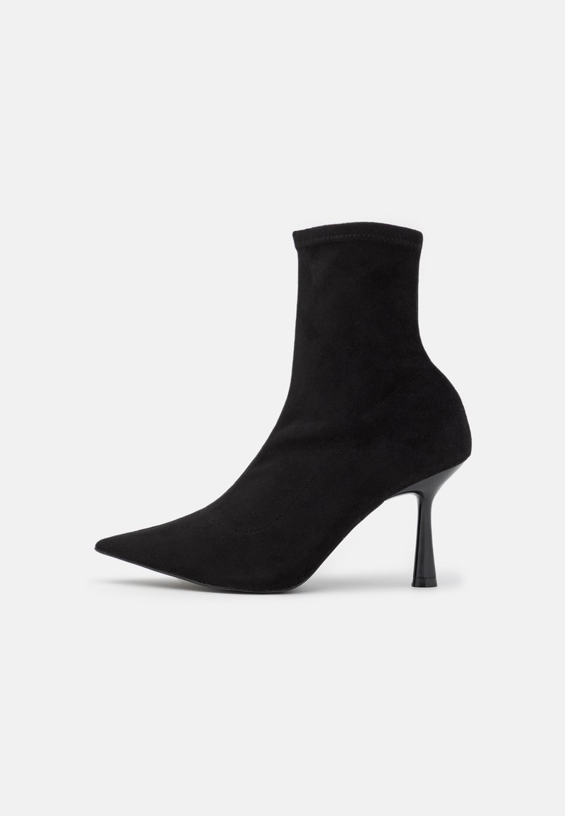 Dune London Enkellaarsjes met hoge hak zwart Dune London Enkellaarsjes met hoge hak zwart