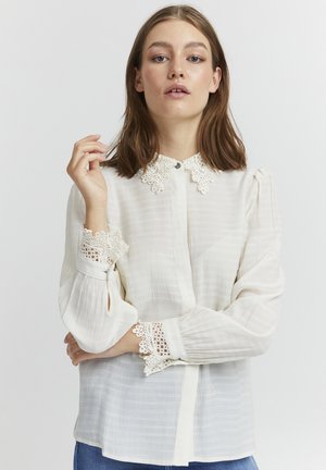 PULZ PZCANNY - Overhemdblouse - turtledove