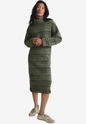 Next Strickkleid - green khaki olive