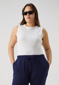 Even&Odd Curvy 2 PACK - Träningsbyxor - black/blue