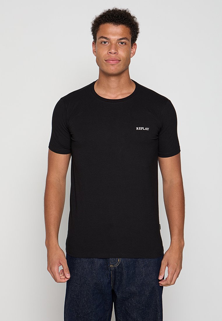 Replay T-shirt basic zwart Replay T-shirt basic zwart