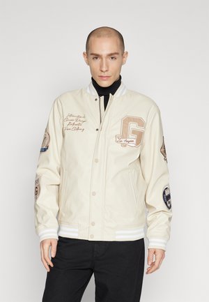 VARSITY BOMBER - Bomber stiliaus striukė - beige