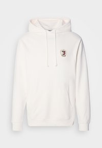Tommy Jeans FLAG CREST HOOD - Hoodie - ancient white