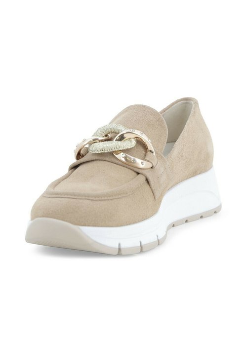 Valleverde 36395 Sneaker Donna Tessuto Oro Con Zeppa 3cm, Plateau 2cm, Taglia 41