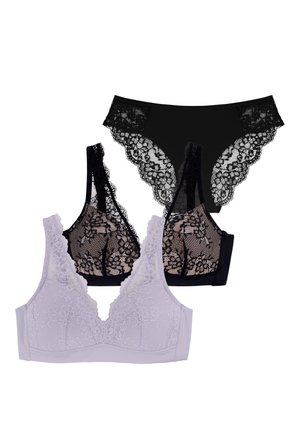 BLAKE EXCLUSIVE SET LIGHT PADDED - Triangle bra - purple black black