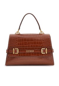 Guess Kroko Handtasche Braun Kroko GUESS Handtasche