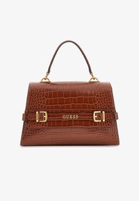 Guess Kroko Handtasche Braun Kroko GUESS Handtasche