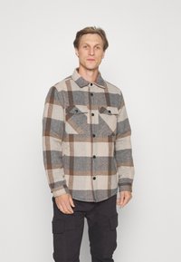 INDICODE JEANS INMUTTON - Marškiniai - grey mix