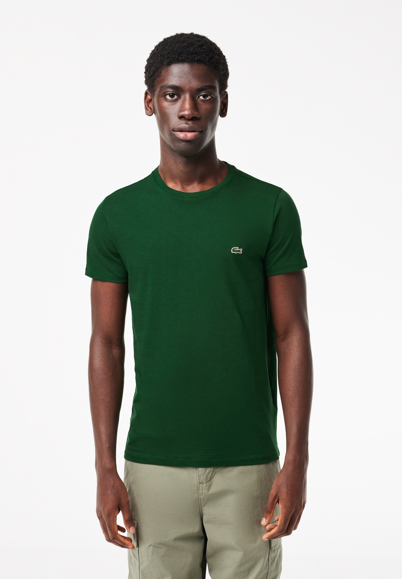 Cuello Redondo Camisetas Para Hombre Lacoste Playera Lacoste Paris
