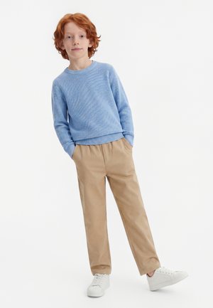 Calvin Klein Jeans, EASY TEXTURED STRAIGHT LEG PANTS - Püksid - cornstalk