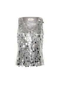 Blouse - silver sequins