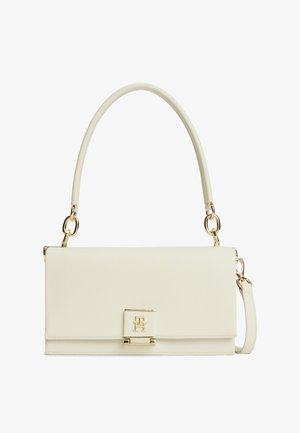 Tommy Hilfiger, TOMMY HILFIGER GLOBAL STRIPE TH MONOGRAM CROSSBODY BAG - Håndtasker - soft cream