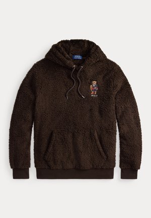 Polo Ralph Lauren POLO BEAR PILE FLEECE HOODIE - Flísová bunda - antique brown