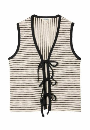 FatFace, REGULAR FIT - TEXTURED STRIPE TIE FRONT TANK . - Vesta - ivory