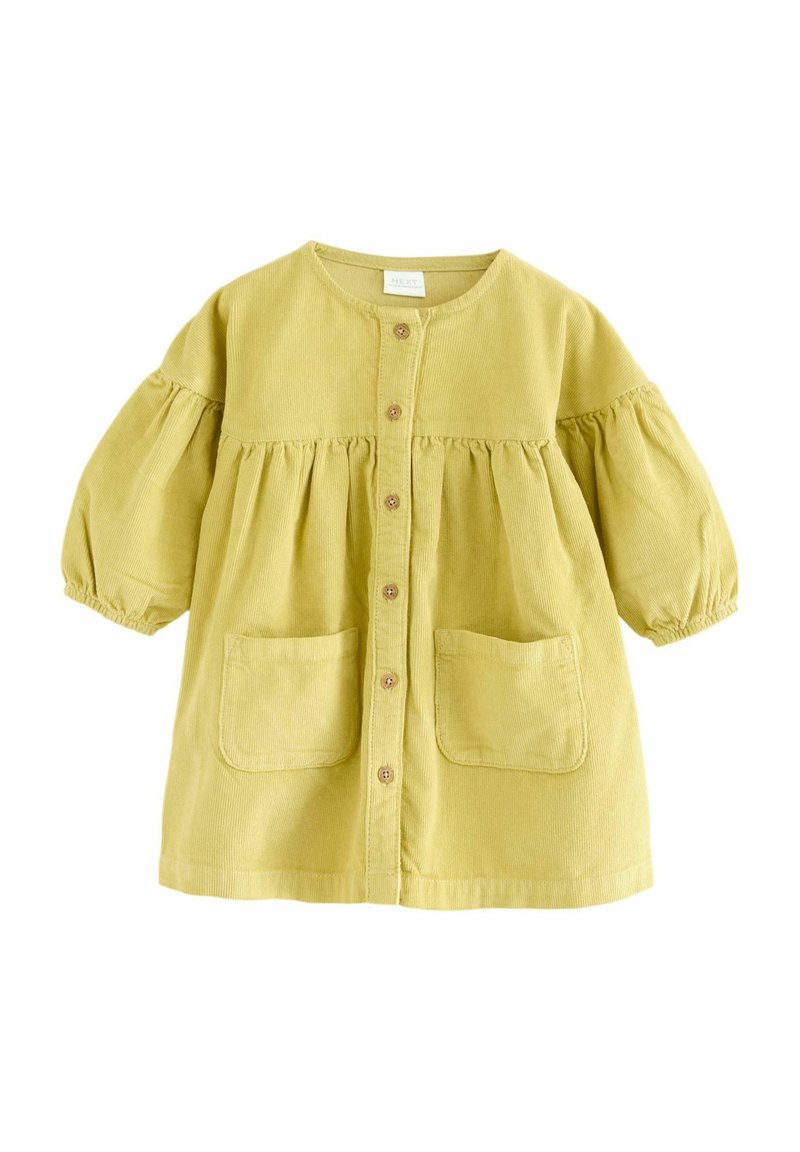 Next BUTTON THROUGH - Skjortekjole - citrine green cord