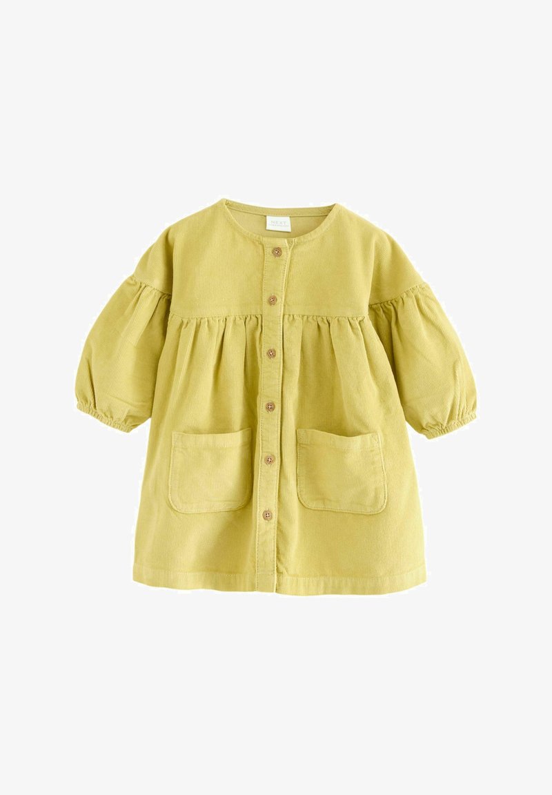 Next BUTTON THROUGH - Abito a camicia - citrine green cord