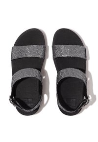 FitFlop LULU  GLITTERBALL - Sandalen met sleehak - zilver