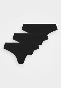 PCNAMEE BRAZIL 3 PACK - Thong - black