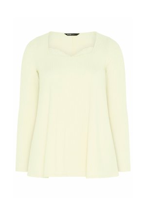 Yours Clothing, PLUS SIZE CASUAL TOPS - Longsleeve - cream