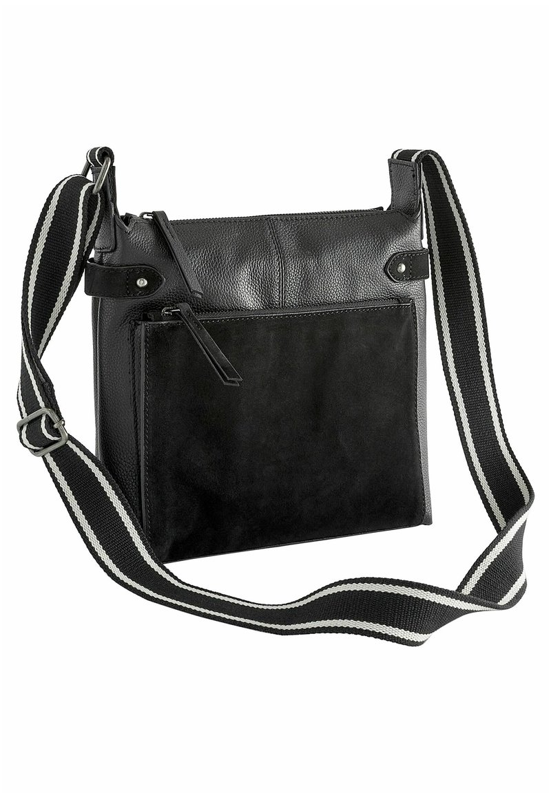Next LEATHER POCKET MESSENGER BAG WITH WEBBING STRAP Schoudertas