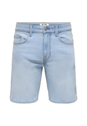 Only & Sons, ONSWEFT BOX PIM DNM SHORTS OTL - Short en jean - light blue denim
