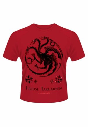 GAME OF THRONES HOUSE OF TARGARYEN   - T-shirt print - red