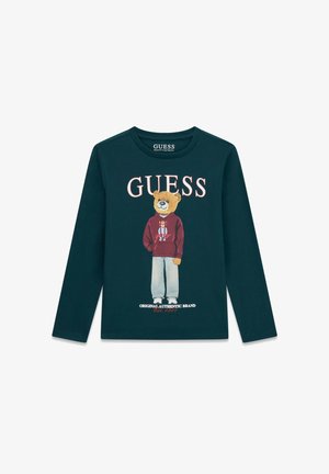 Guess, LS T-SHIRT UNISEX - Maglietta a manica lunga - dark jade
