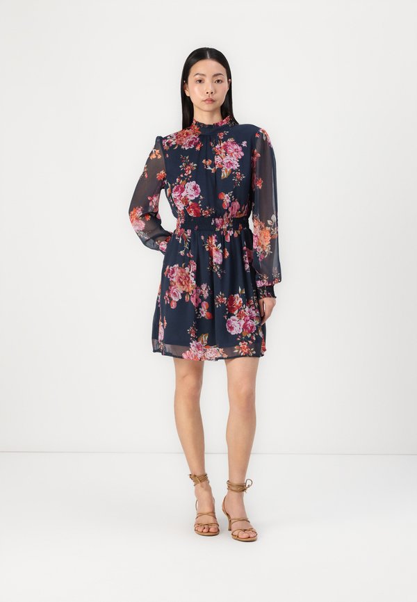VIALIA SMOCK SHORT DRESS - Day dress - mood indigo4