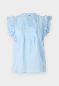 ONLRAINA V NECK RUFFLE - Bluza - soft chambray