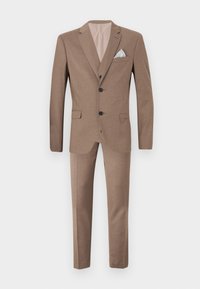 Isaac Dewhirst THE FASHION NOTCH SLIM SUIT - Κοστούμι - dark sand