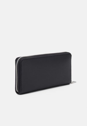 SCULPTED MONO ZIP AROUND - Peněženka - black