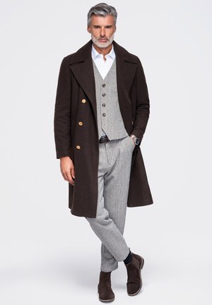 Ombre, COAT OM-COWC-0156 - Manteau classique - brown