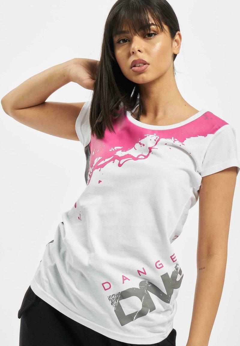 Dangerous DNGRS ANGER - Apdrukāts T-krekls - white