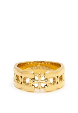 CROSS BAND RING WITH GOLD PLATING - Ringe - gold coloured