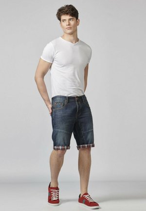 Jeansshort - azul oscuro